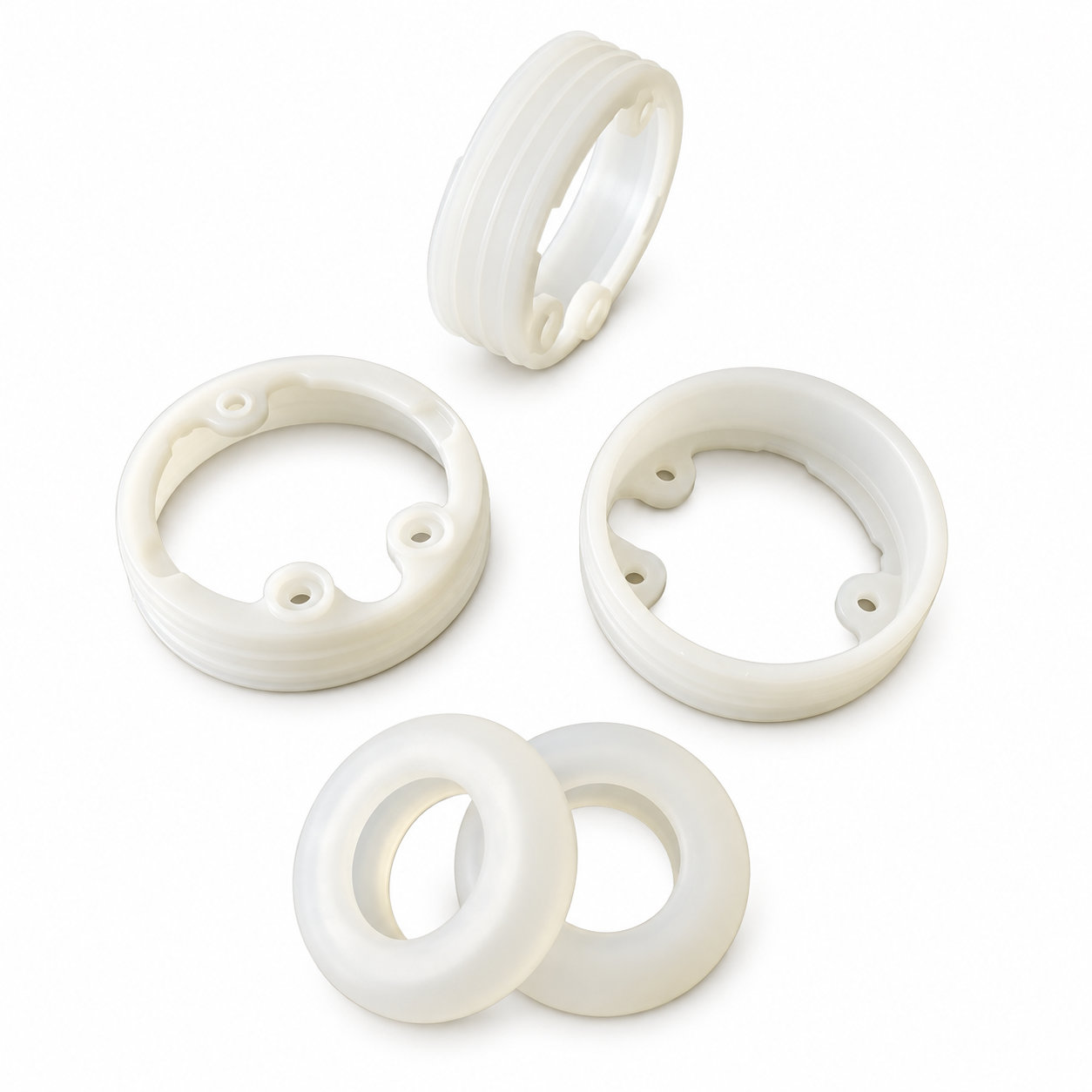 Custom transparent silicone rubber seal o ring for jars