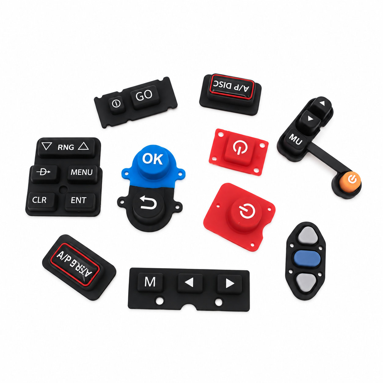 Electronic component elastomer button silicone keypad
