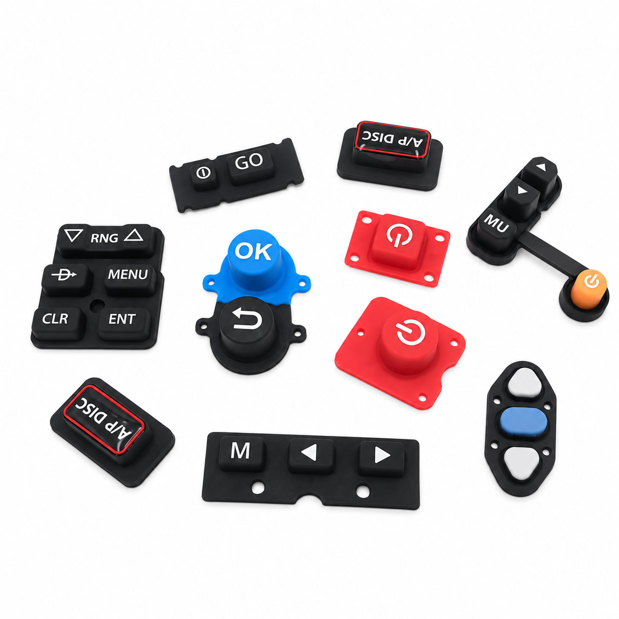 Rubber keypad with carbon pills high quality