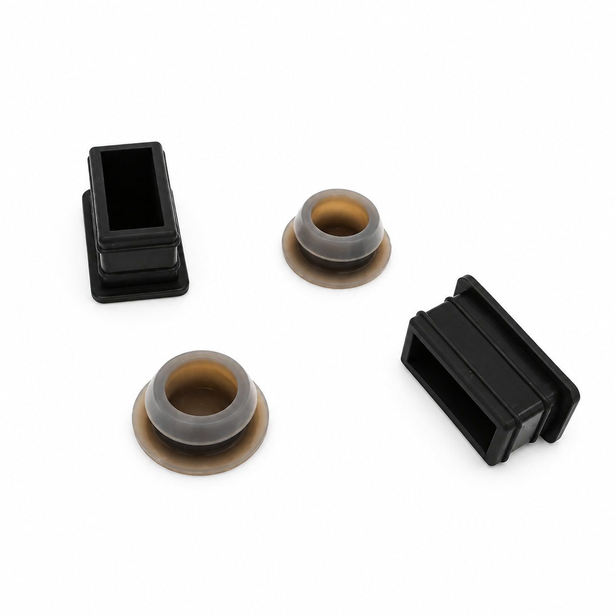 Small silicone screw cap rubber threaded plug
