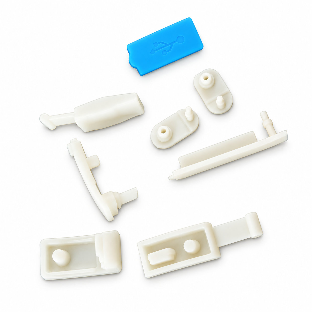 Hot-selling high quality rubber silicone USB plugs with different shapes