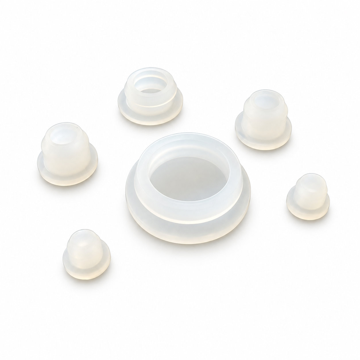 Molded high quality rubber silicone plug/stopper with different sizes