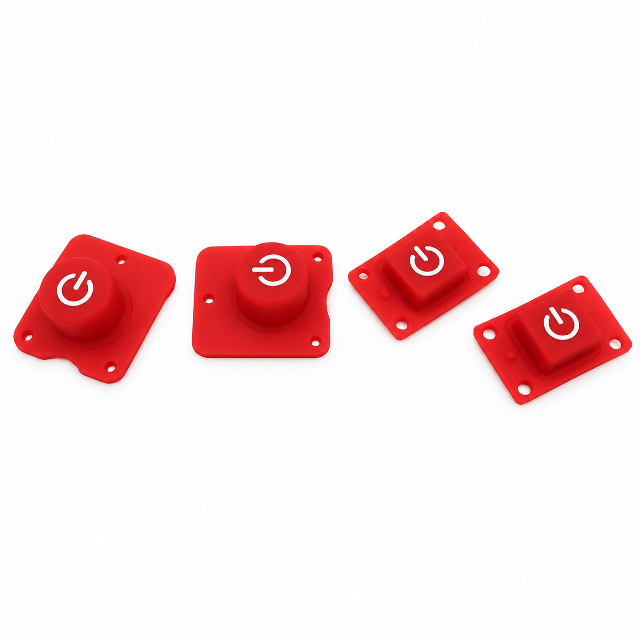 rubber push button switches red colored keypad
