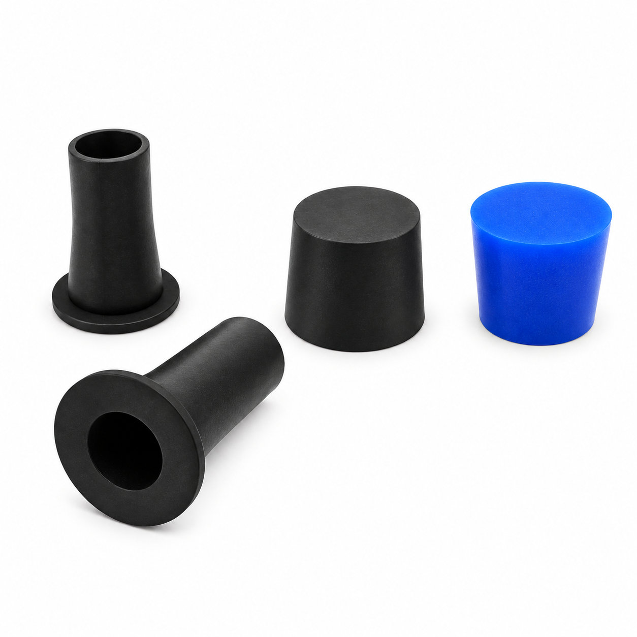 Solid tapered rubber stopper silicone plug for hole