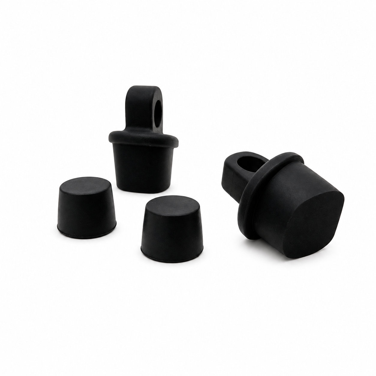 Custom molded industrial medical rubber solid seal stopper/plug