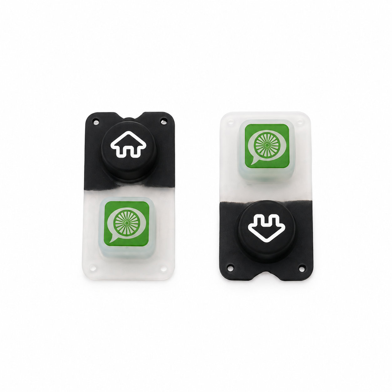 Soft silicone buttons electronic round rubber keypad