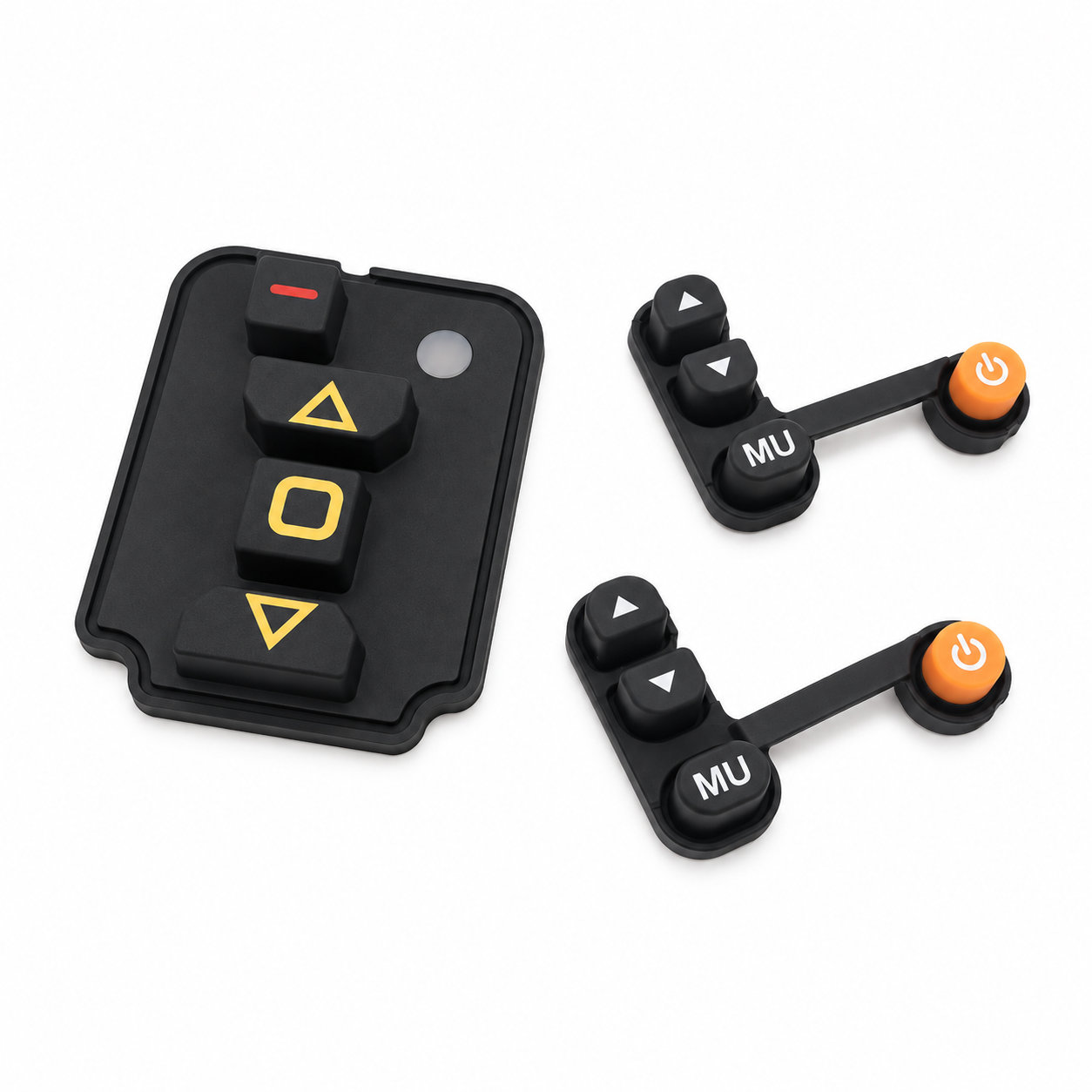 Silk printing silicone rubber key button keypads