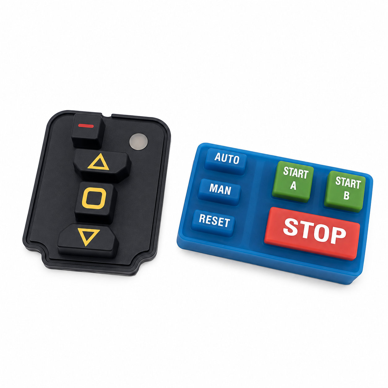 Custom silicone electronic component keypads