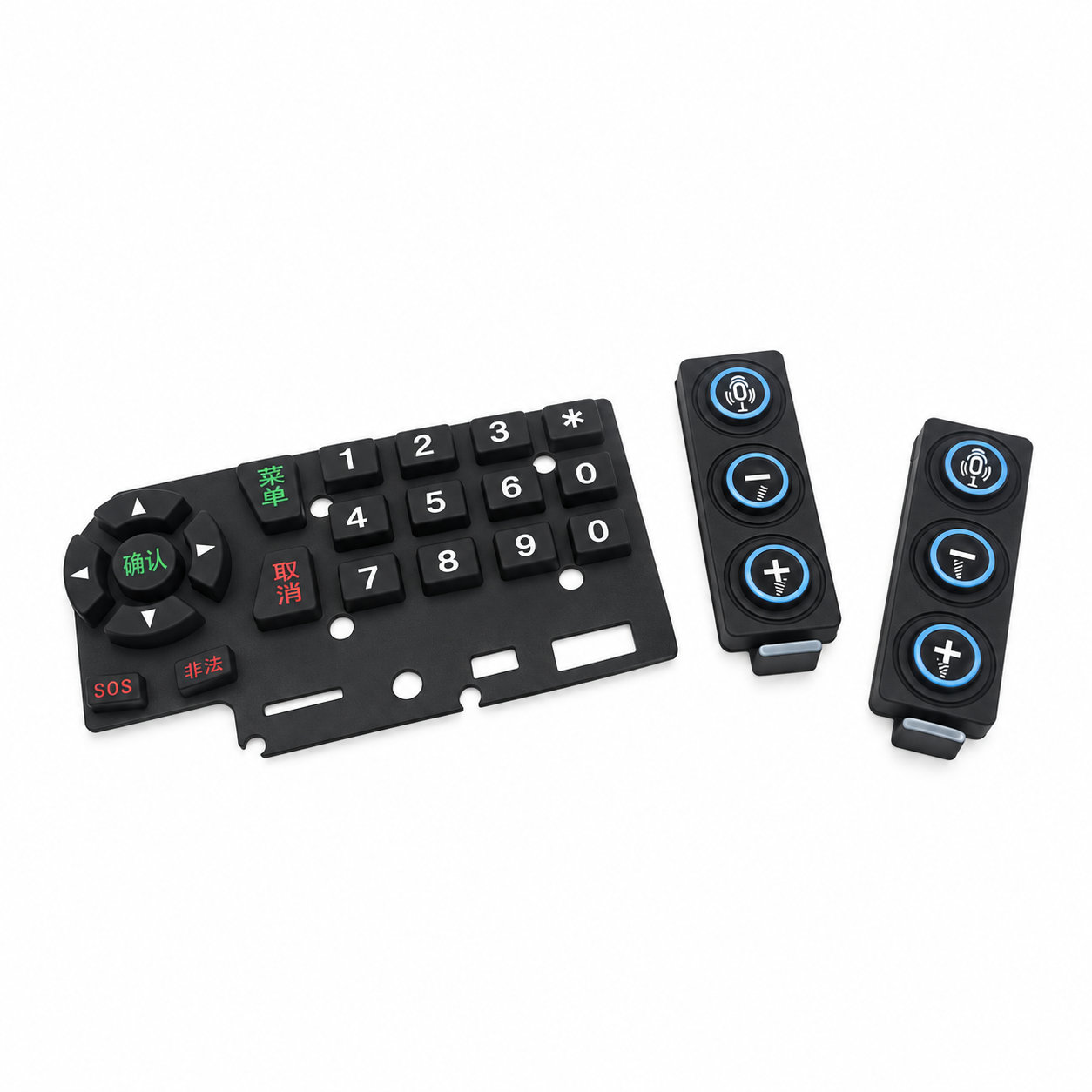 High quality elastomer laser etching silicone keypad