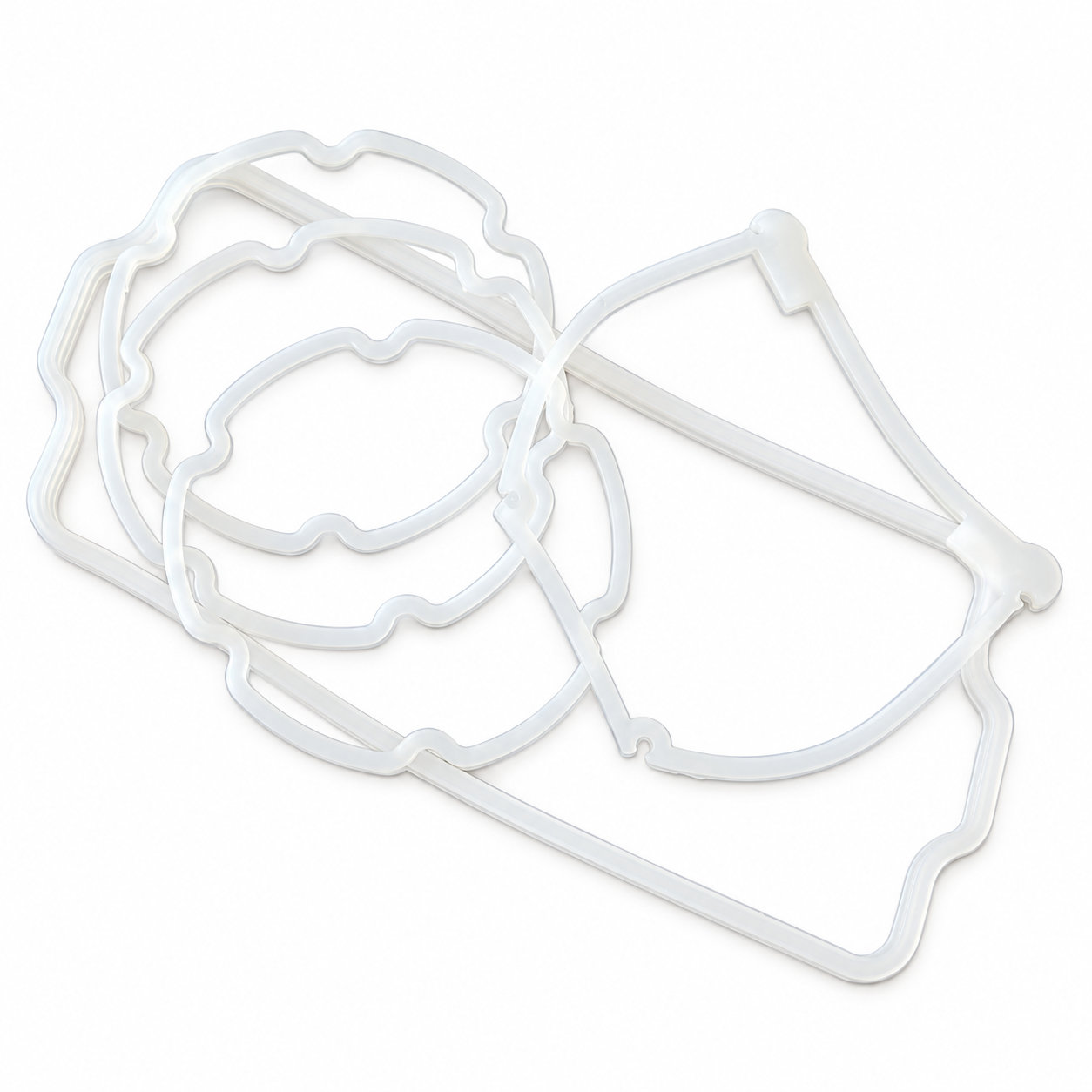 Flexible tearing-resistant rubber silicone seal gasket/transparent washer