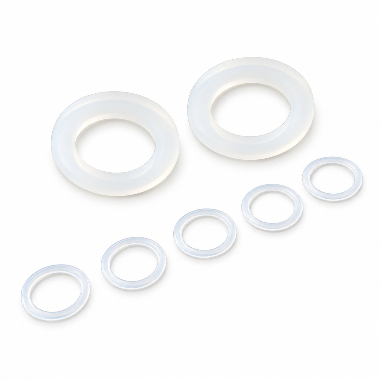 Flexible transparent rubber silicone seal O-ring/rubber thick washer