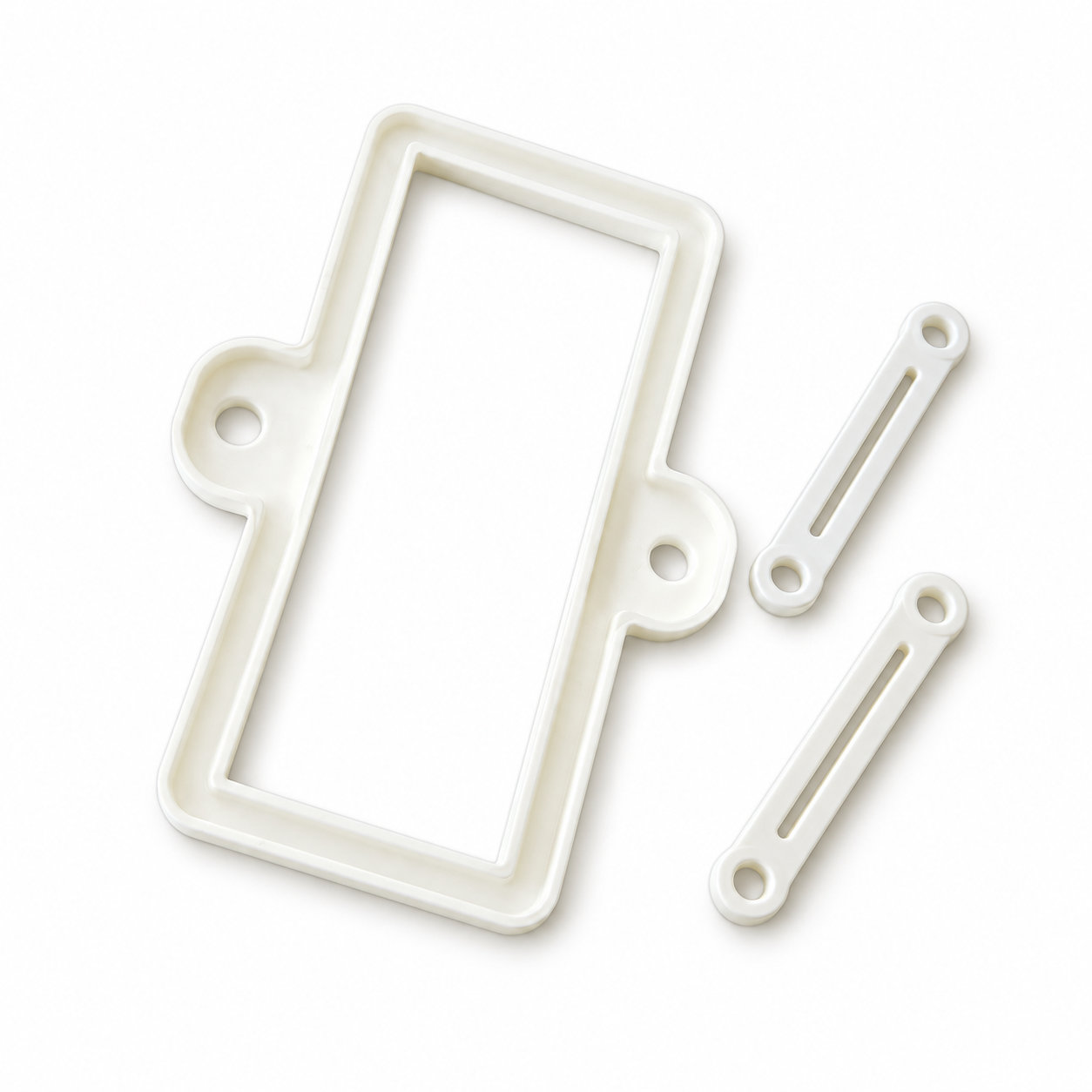 Molded white silicone rubber flange gasket/durable seal washer