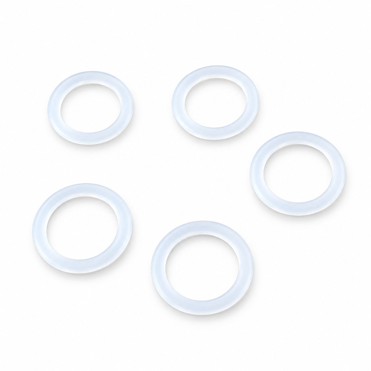 Transparent round silicone rubber O-ring for electronic equipment