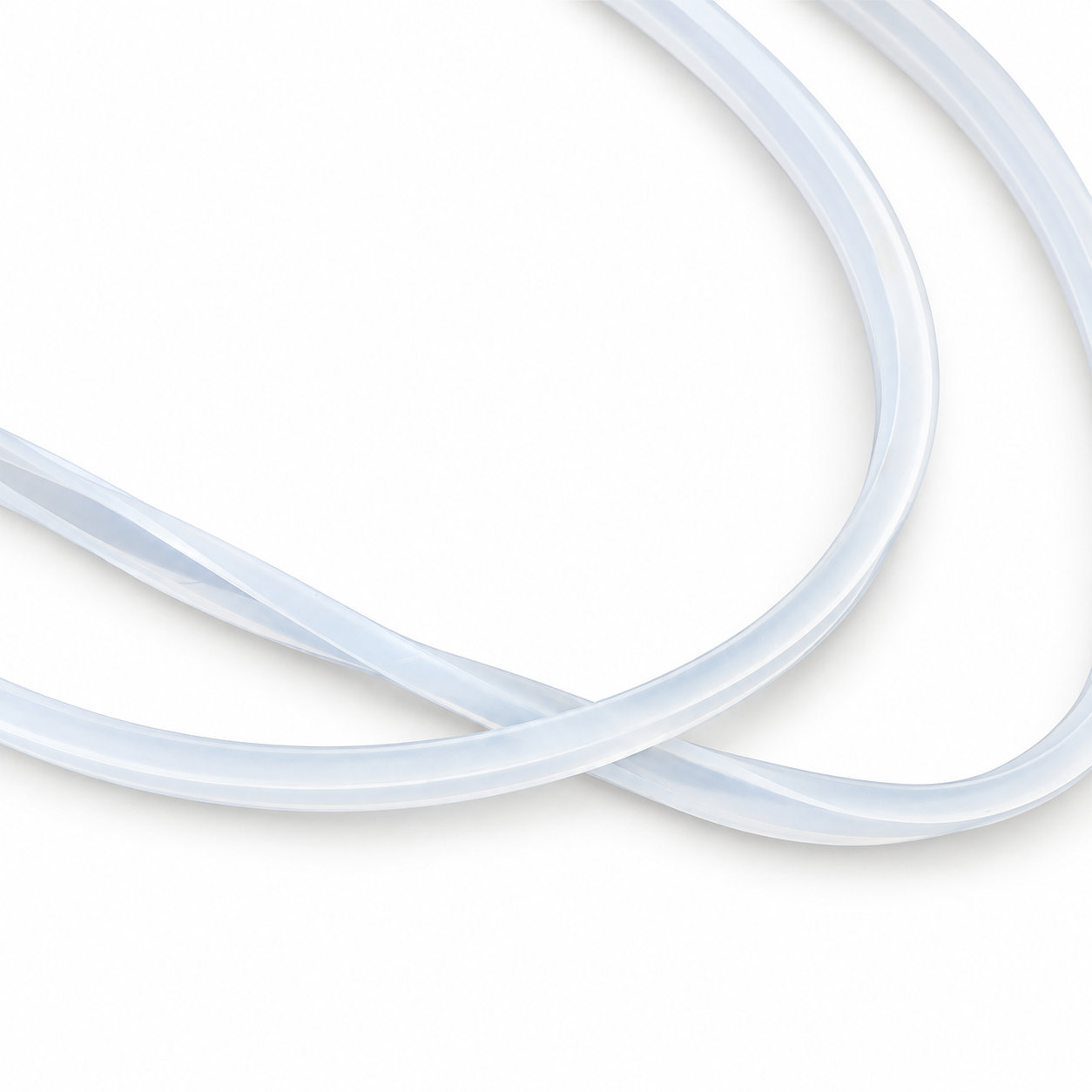 Custom food grade silicone clear gasket/white rubber seal ring