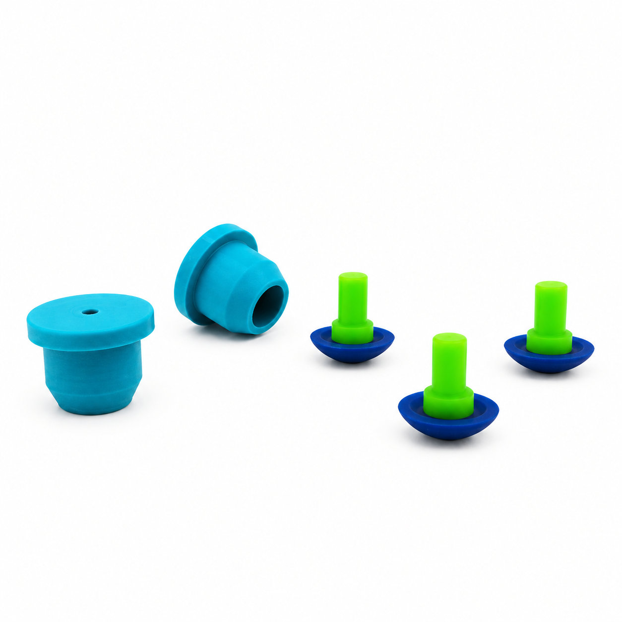 Customized silicone bottle caps rubber small end caps