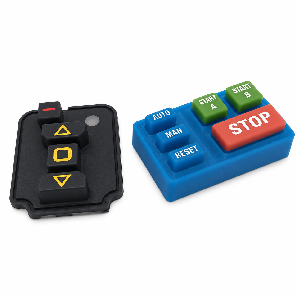 Custom silicone keypads for medical equipment