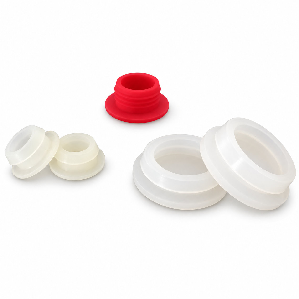Custom molded medical grade bottle silicone rubber sealing caps