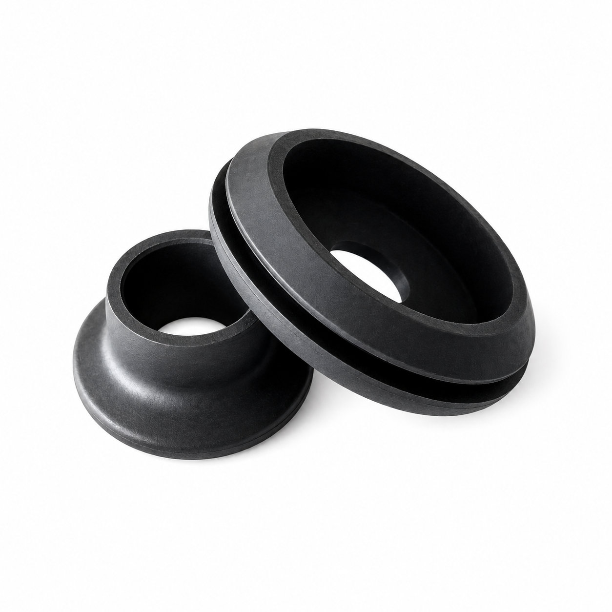 Custom industrial equipment molded rubber silicone wiring grommet