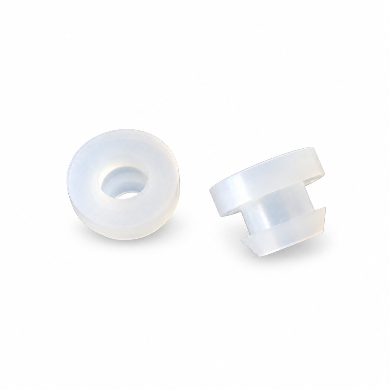 Transparent molded small sizes silicone clear grommet for cable