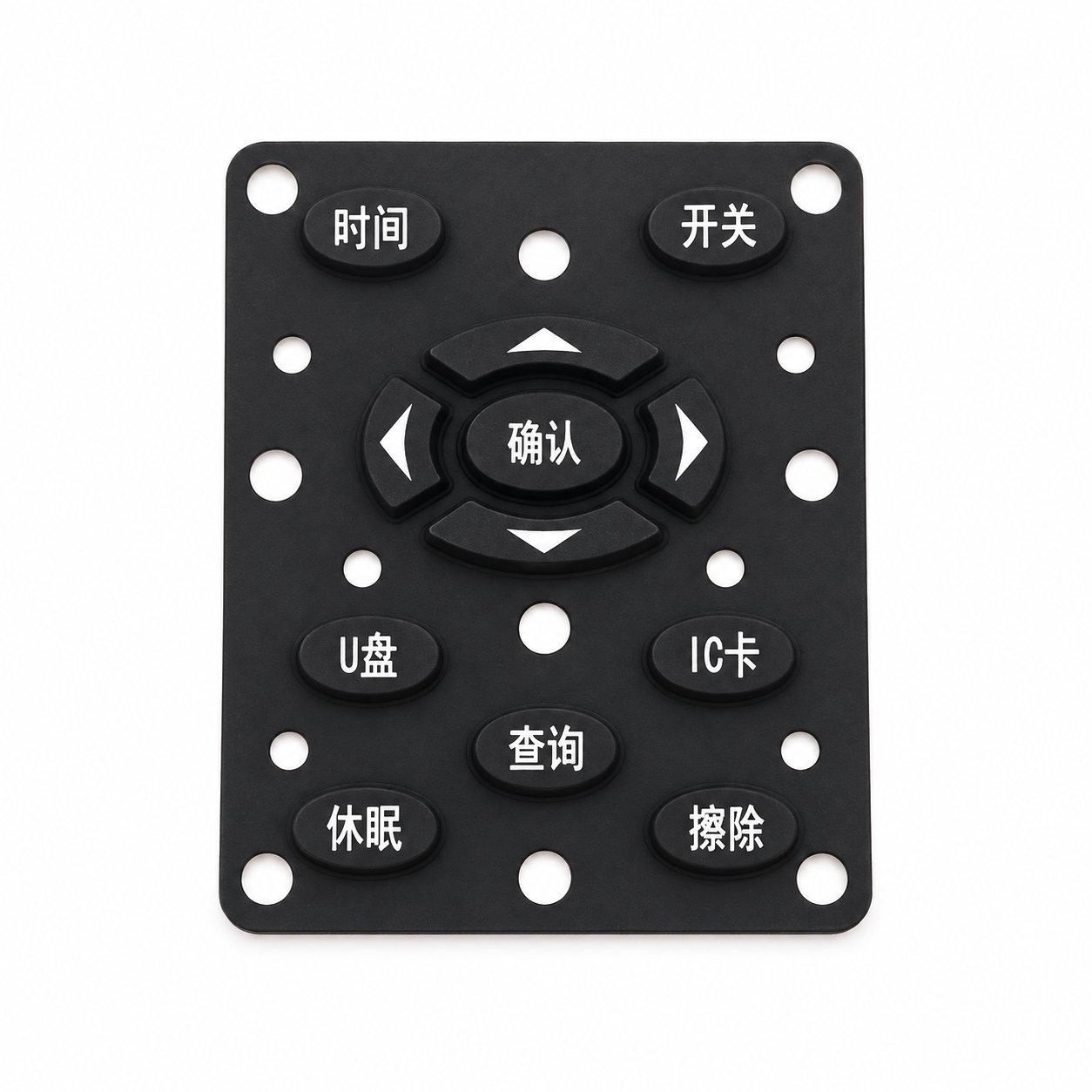 Electric Silk Printing Silicone Keypad for Remote