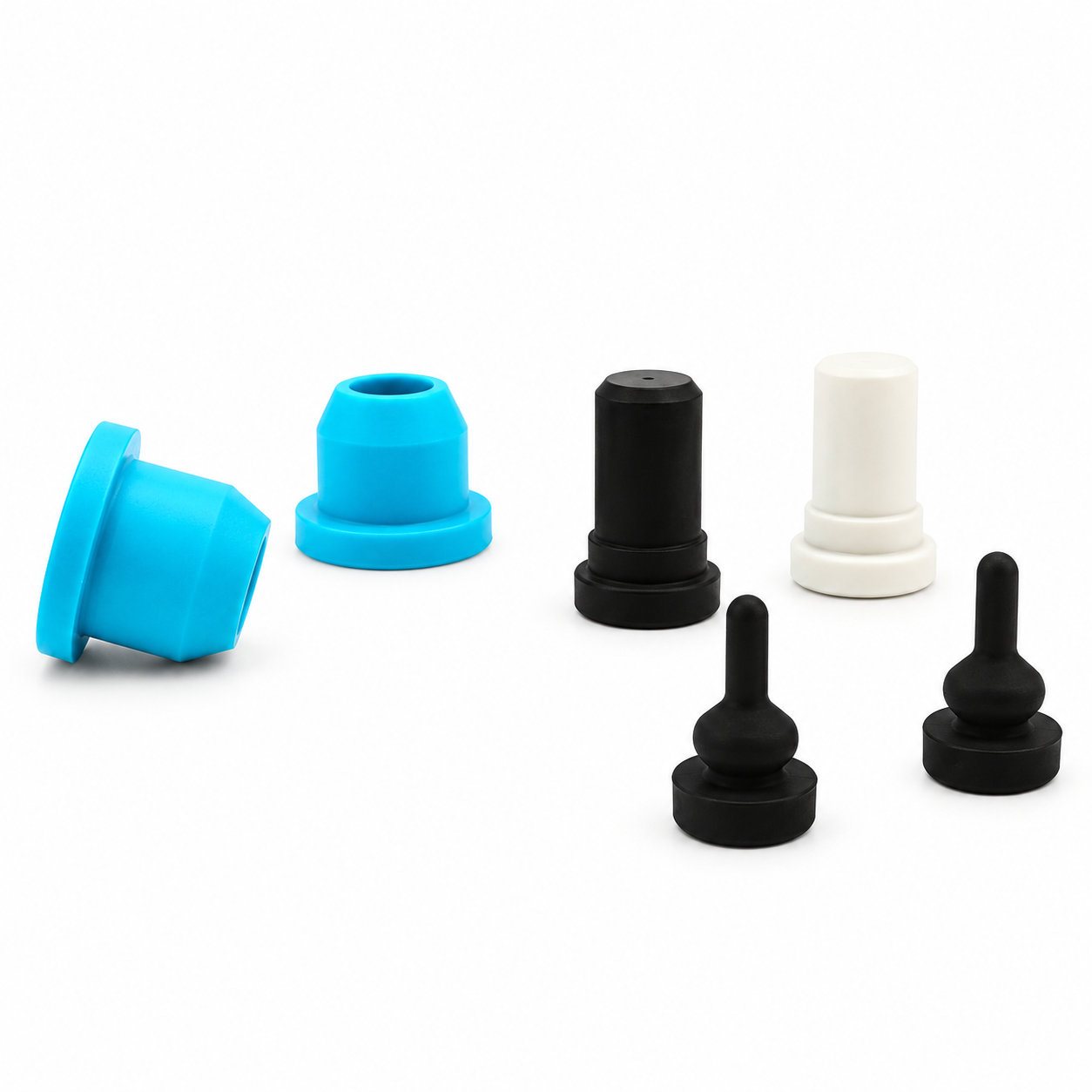 Custom silicone rubber panel seal plug for hole