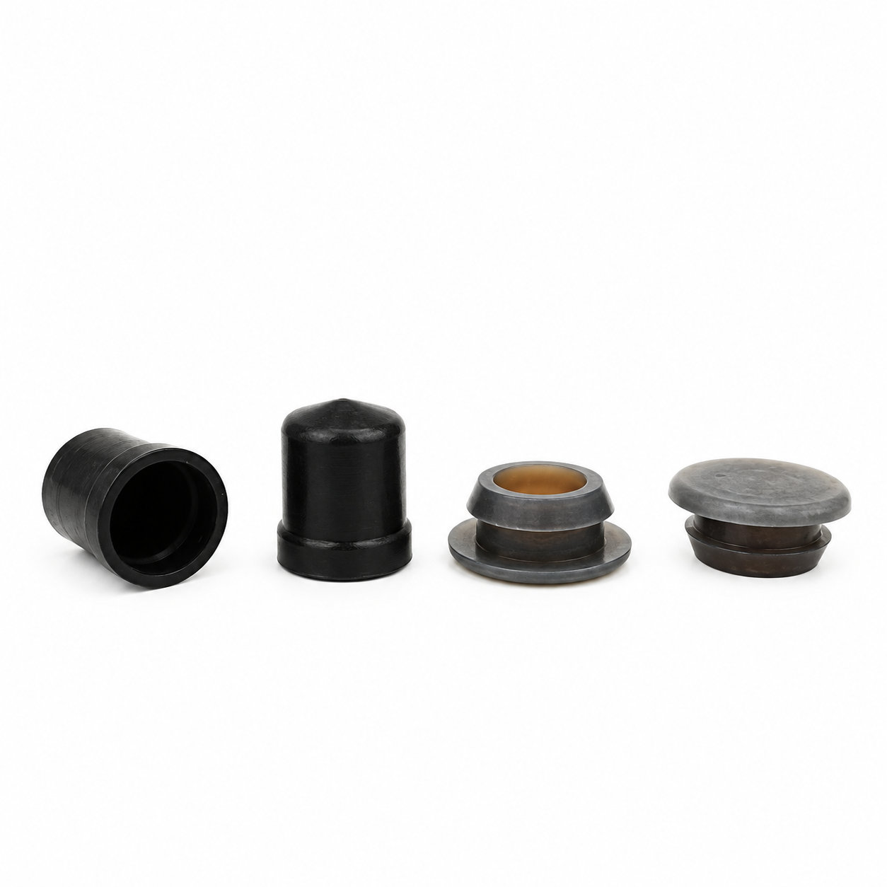 Butyl medical grade plug for hole silicone bottle caps