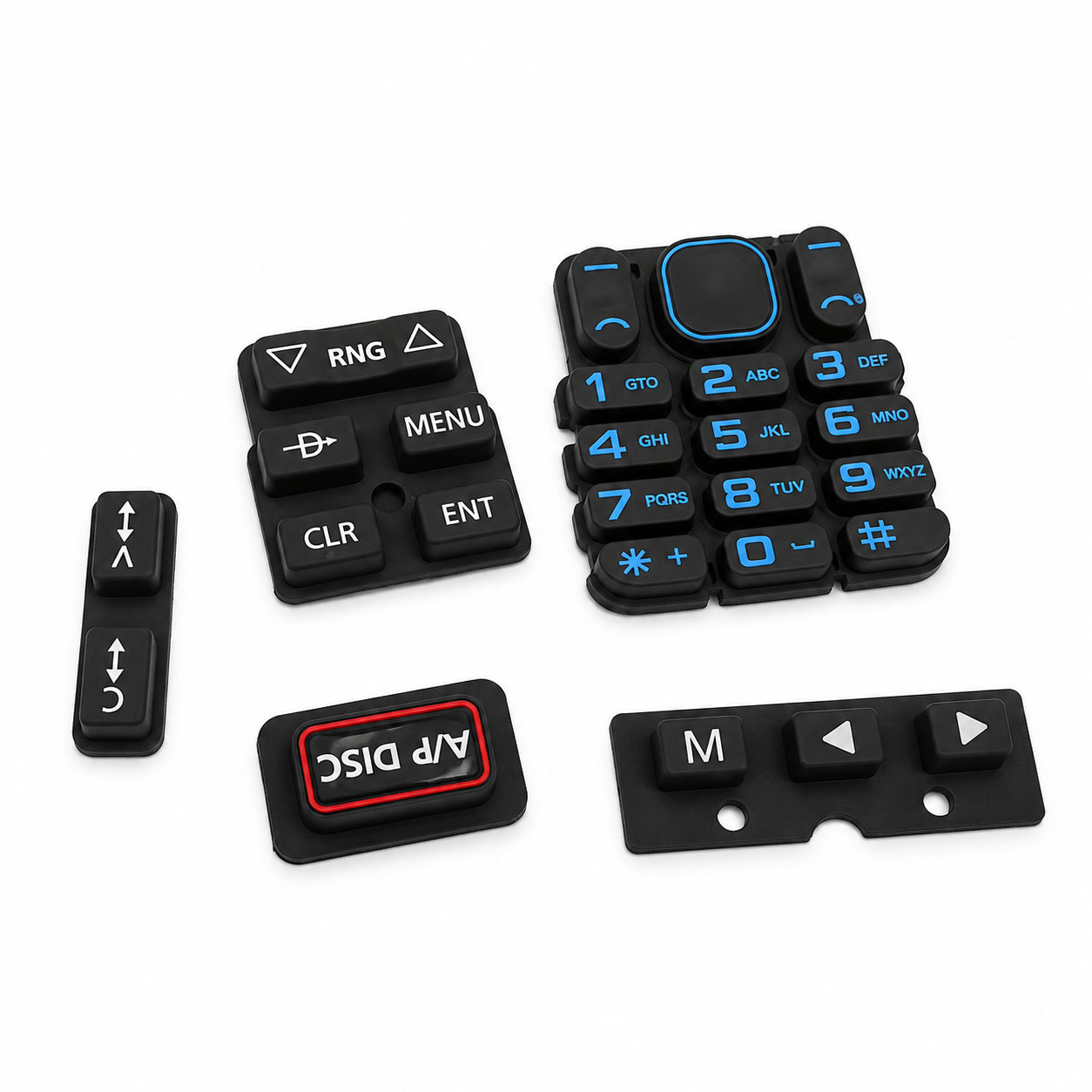 Custom made silicone mechanical push button