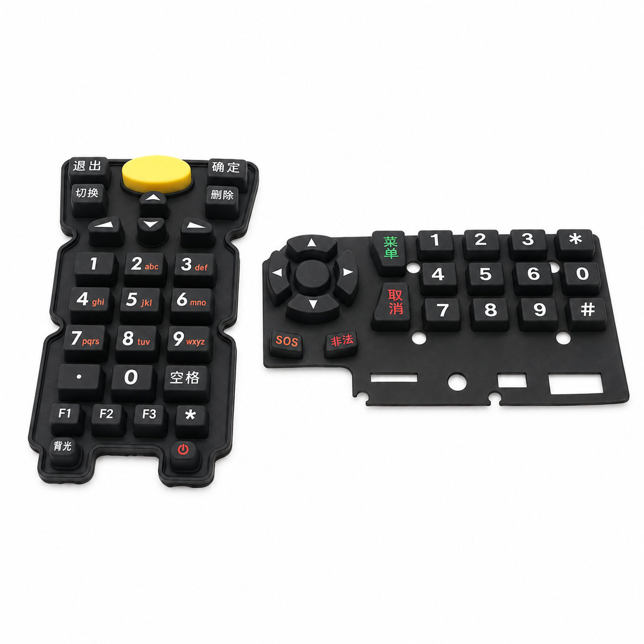 Custom FDA silicone remote control keypads