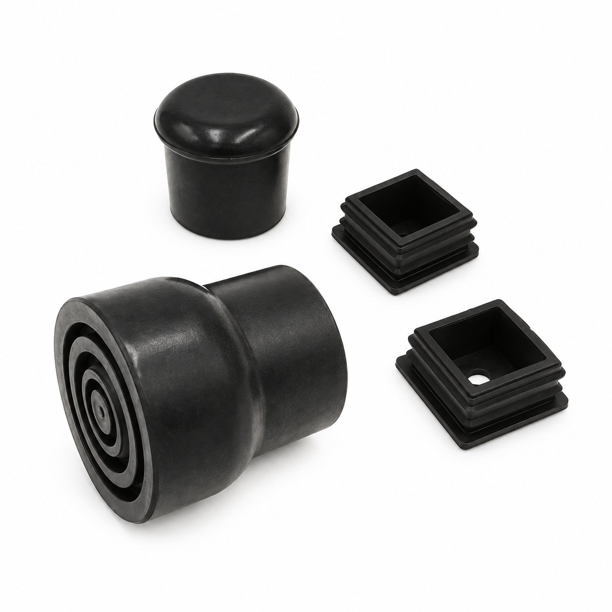 Factory custom molded rubber chair foot tips