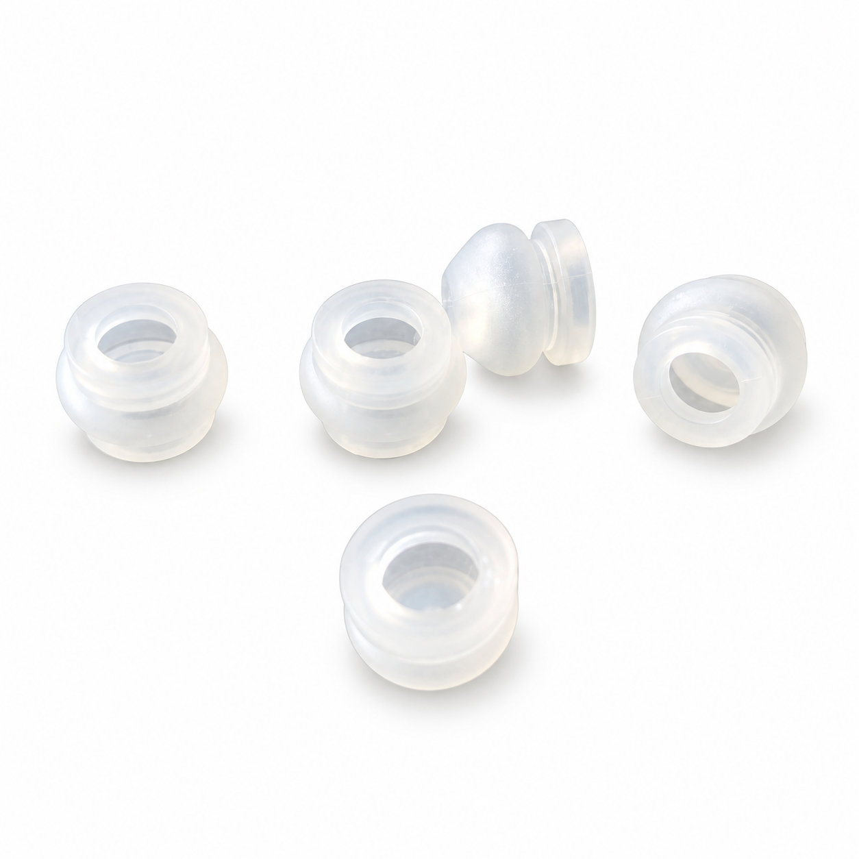 Molded small silicone wiring sleeve/rubber cable grommets
