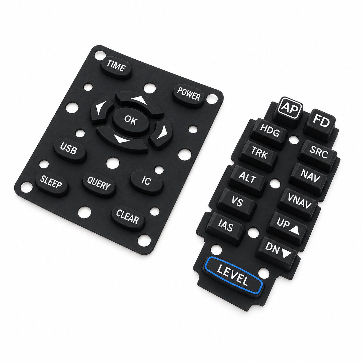 Custom made silicone rubber access control keypad