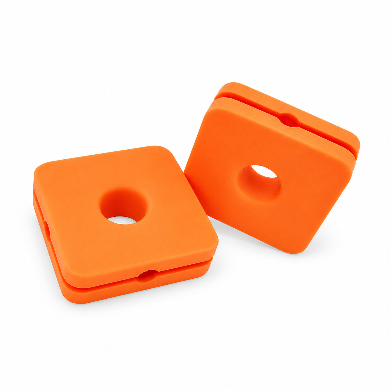 Custom molded square silicone grommet/flexible cable grommets