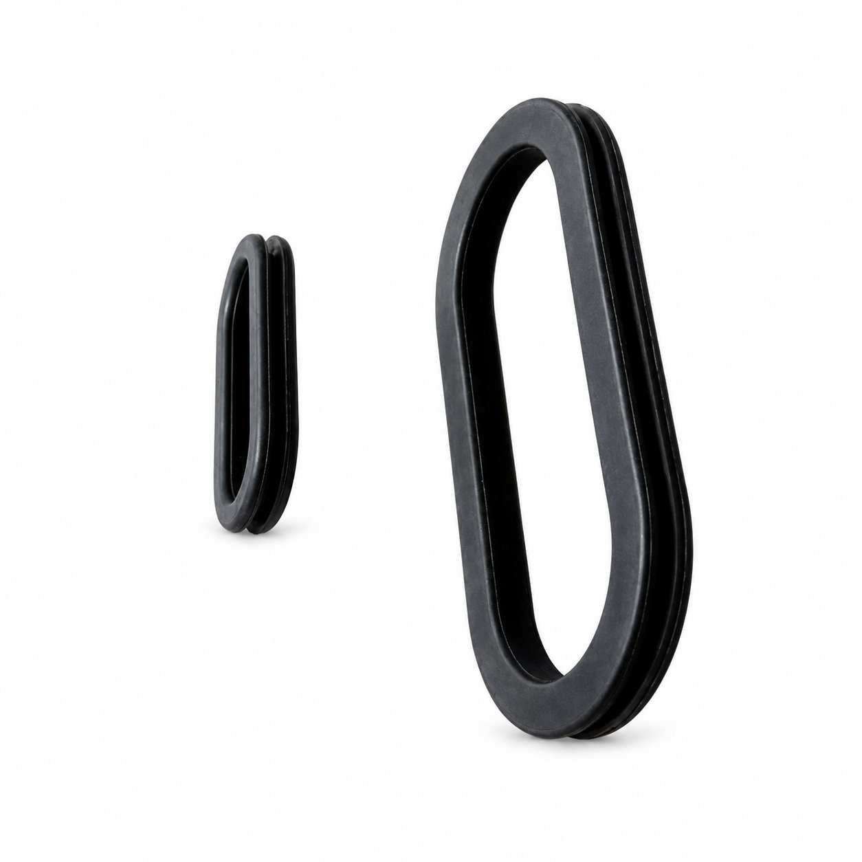 Custom oval industrial molded Buna-N rubber grommet for cable