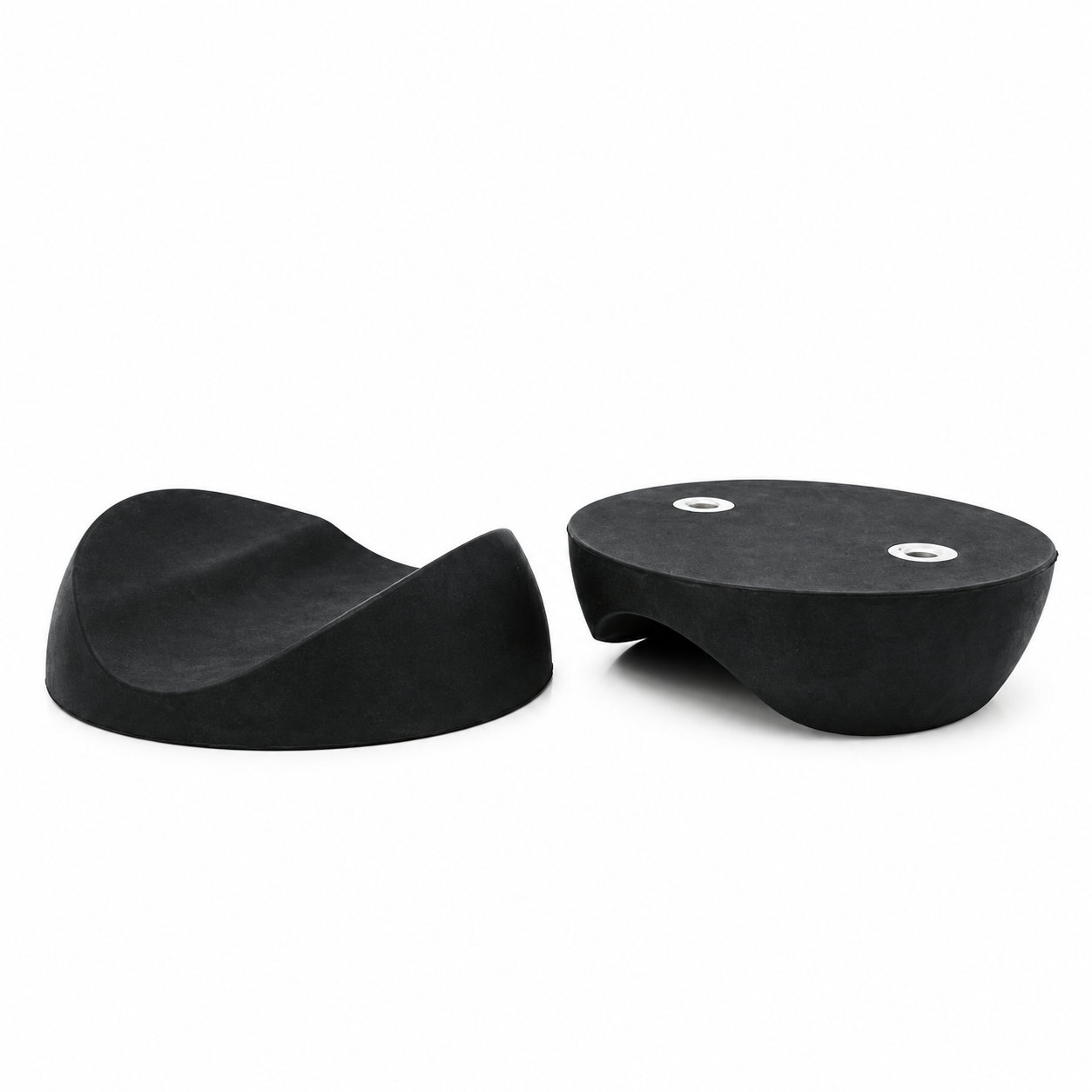 Custom molded anti-slip silicone rubber foot pads