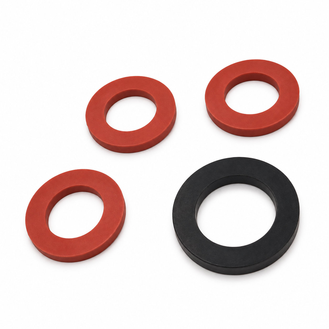 Black Colored Thick Rubber Washer Sealing