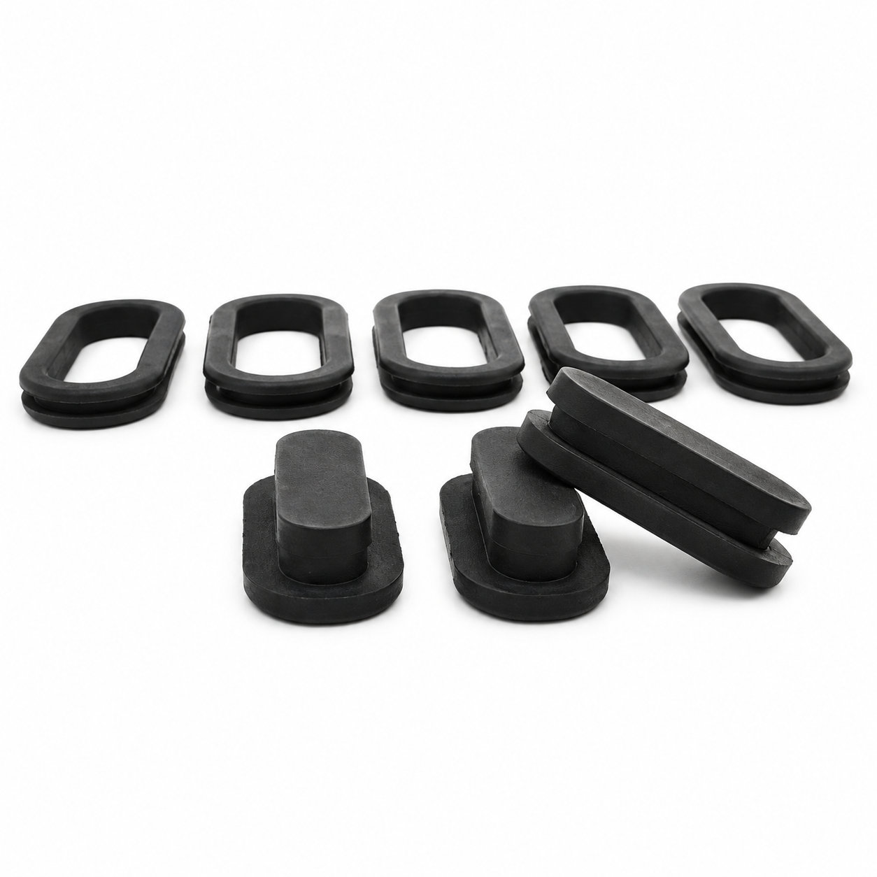 Custom molding oval cable wire silicone rubber grommet