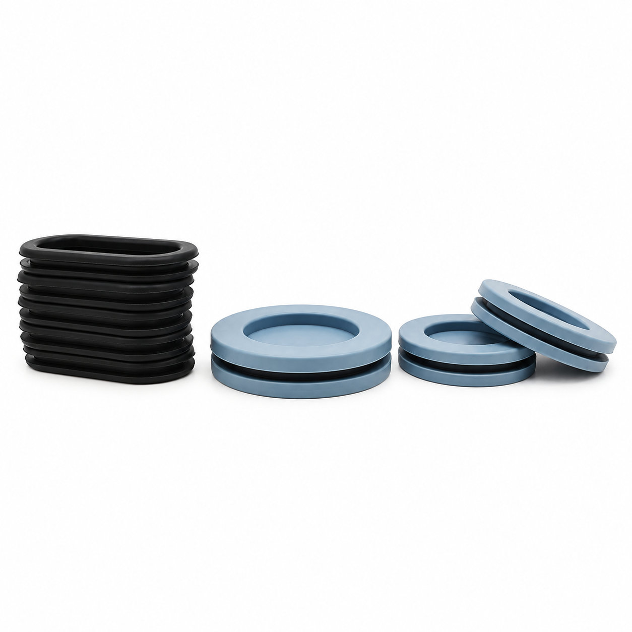 Closed blind rubber grommets wire protector