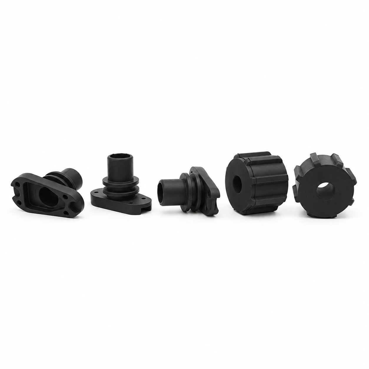 Custom made electrical small rubber black cable grommets