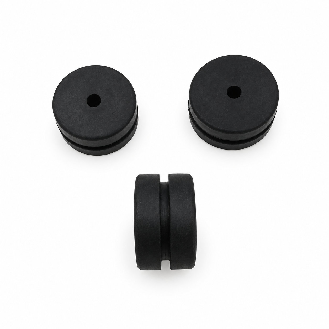 Plastic round shape office computer desk grommet
