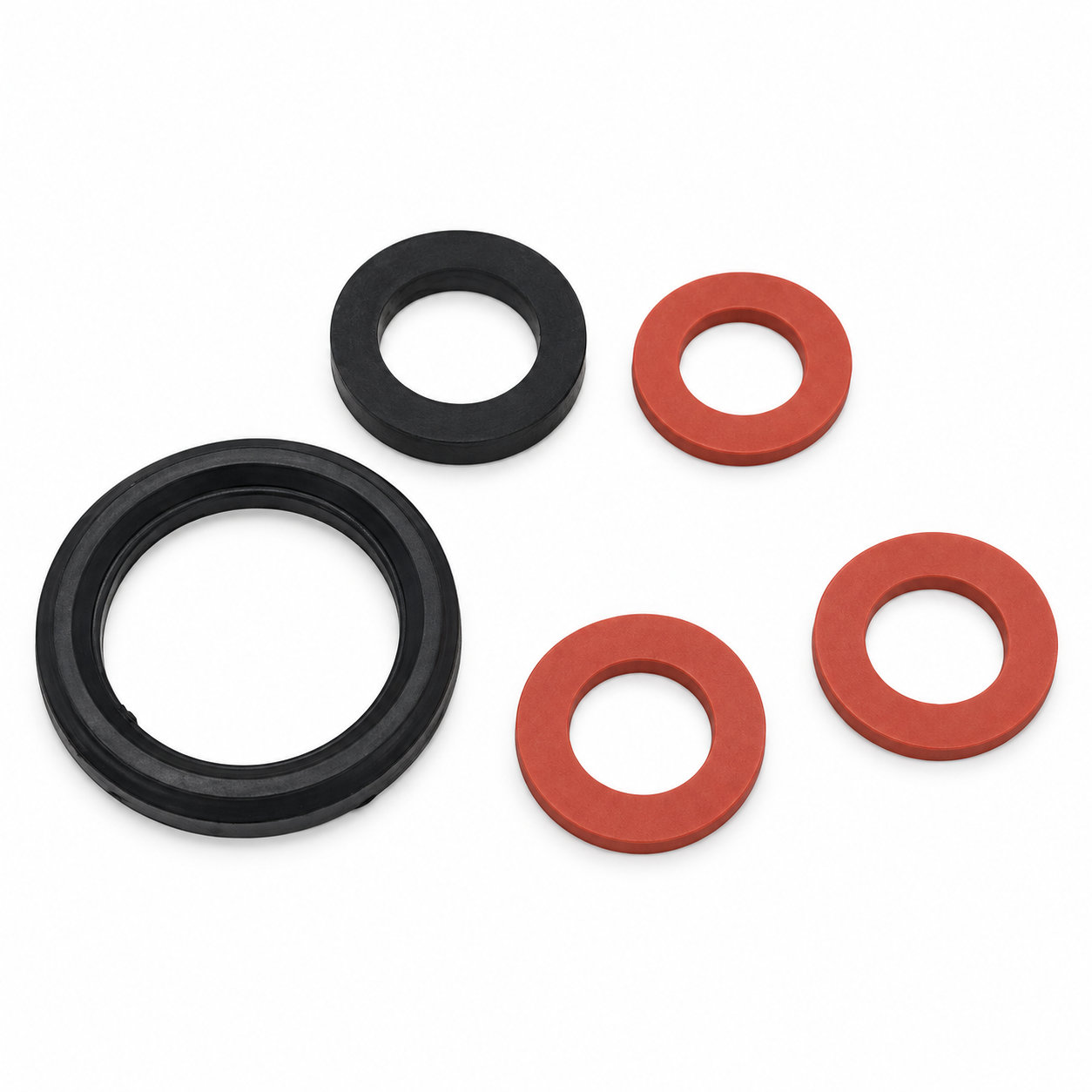 Silicone rubber sealing washer/shock absorbing washer