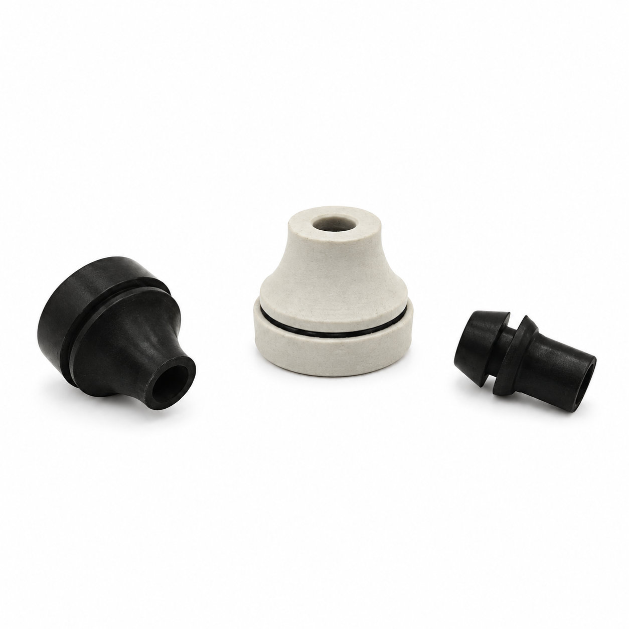 Custom molded auto parts cone silicone rubber grommet