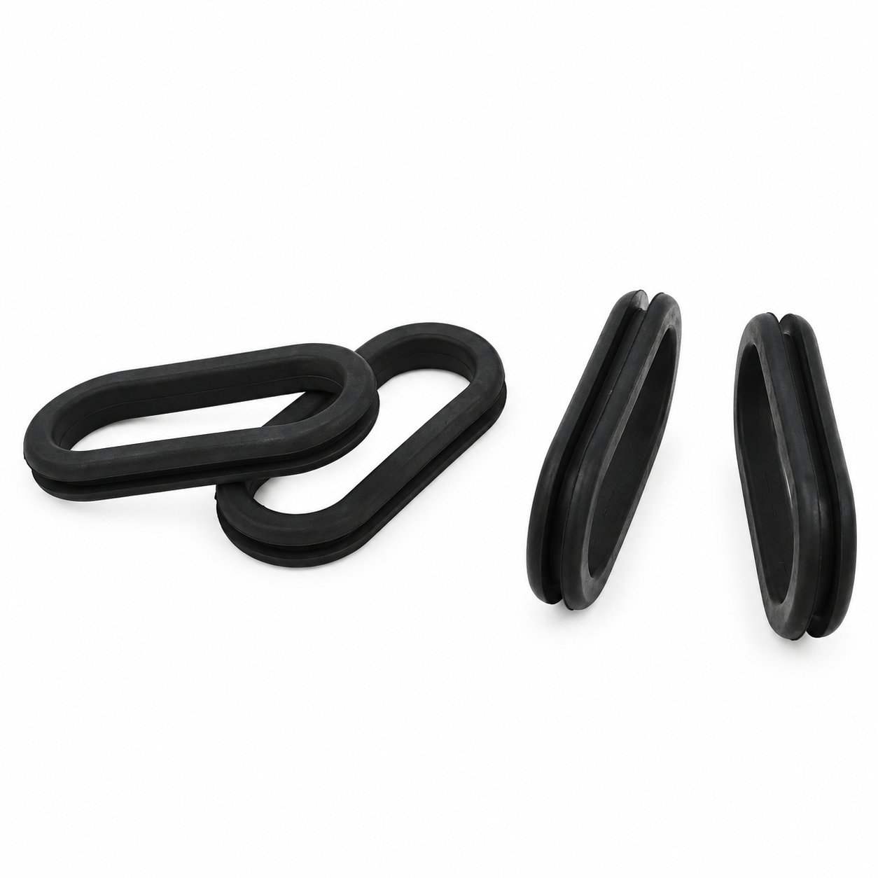 Custom molded blanking rubber door grommet