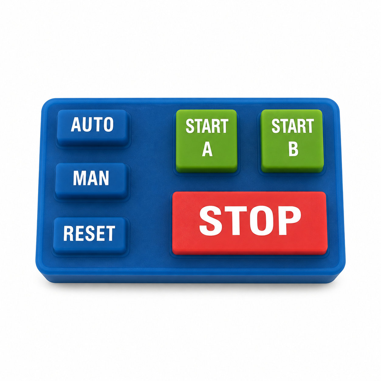 Customized multicolor industrial silicone keypads