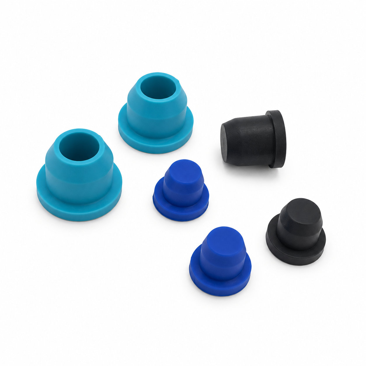 Custom made silicone bumper stops rubber plugs