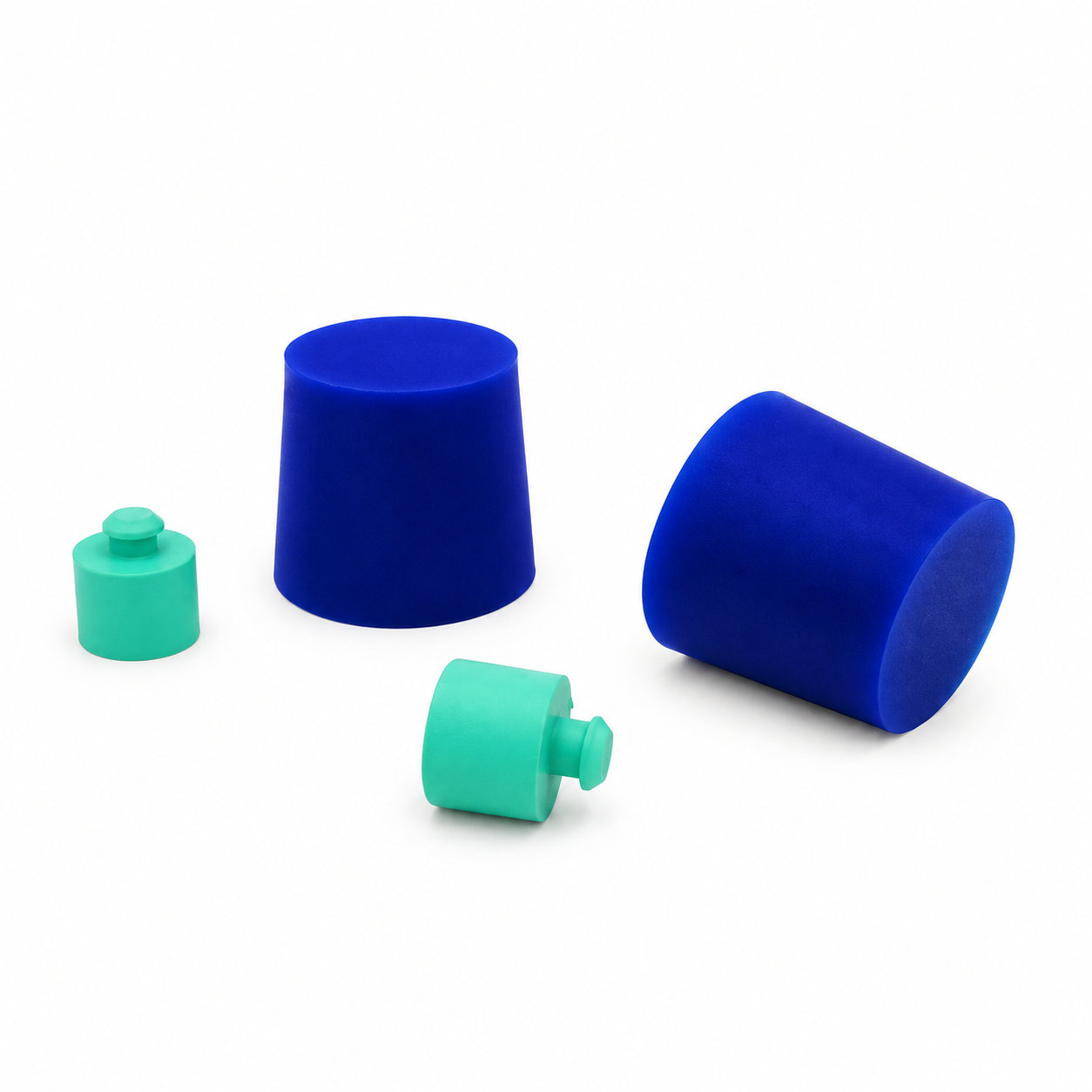 Custom solid conical butyl rubber vial stopper silicone plug