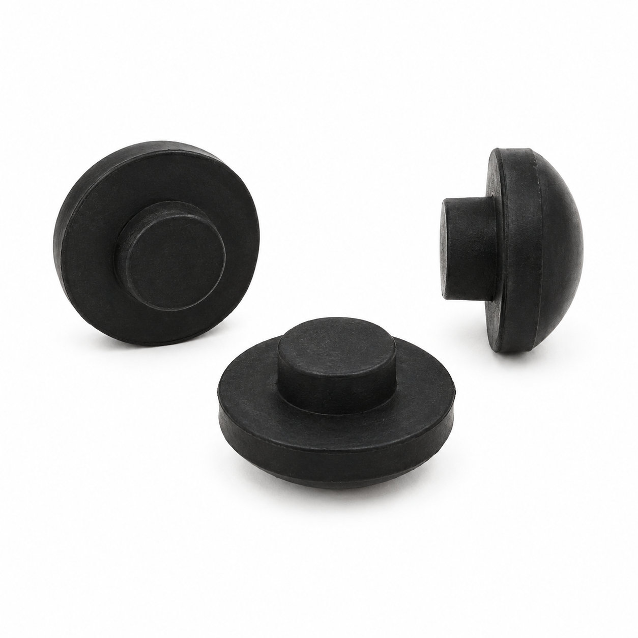 Custom made rubber silicone tube end sealing cap plug