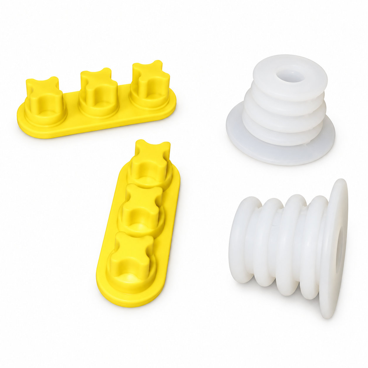 Custom molded high temperature resistant silicone clear plug