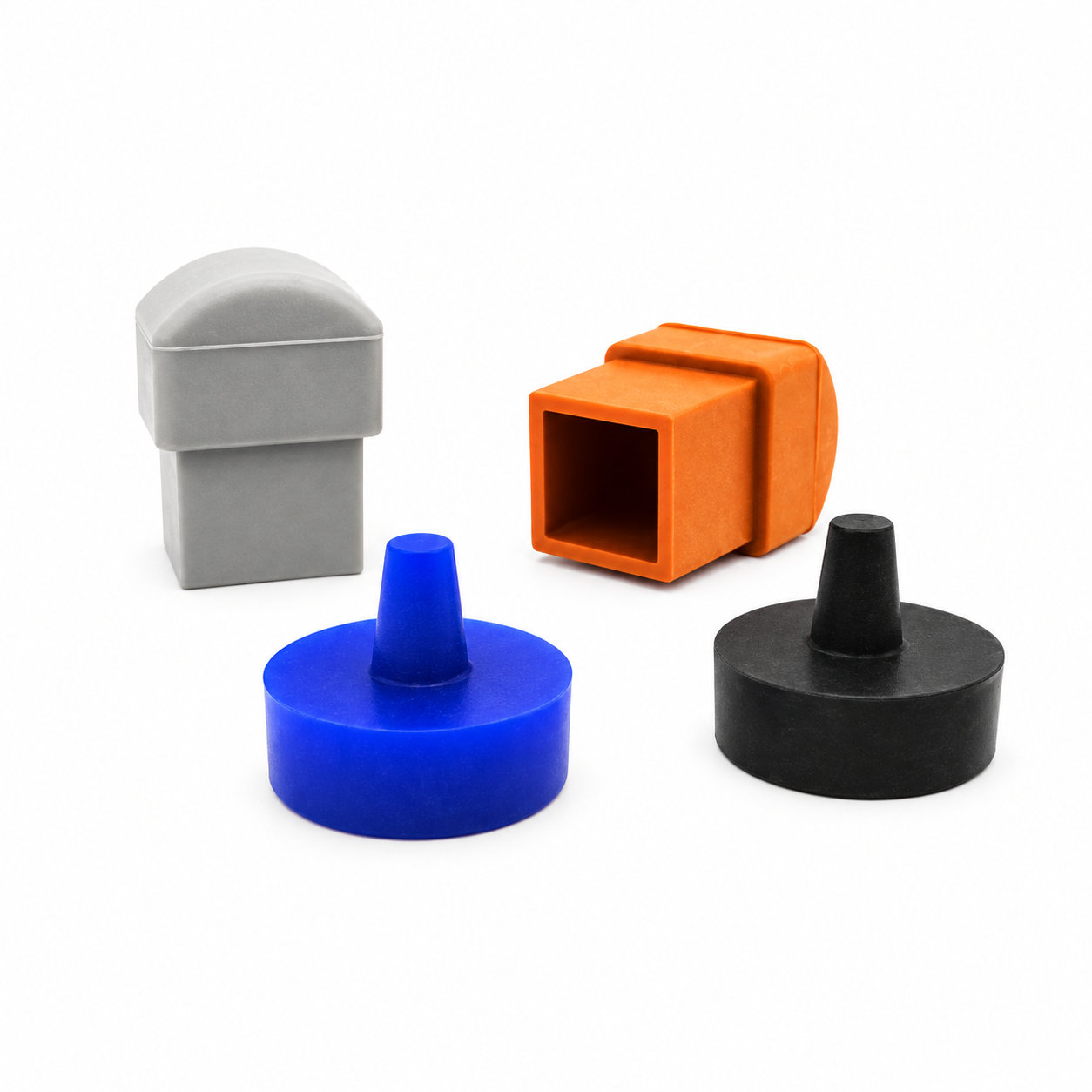 Factory molded custom silicone rubber plug for pipe