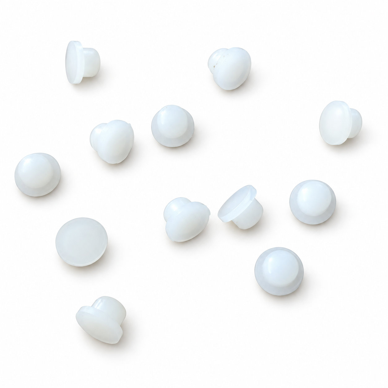 Transparent small silicone stoppers rubber caps plugs