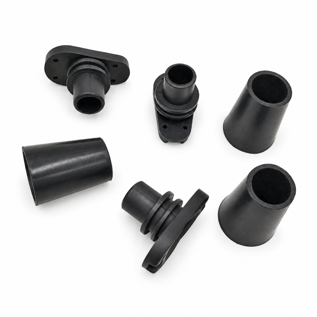 High quality black silicone rubber long pipe plug